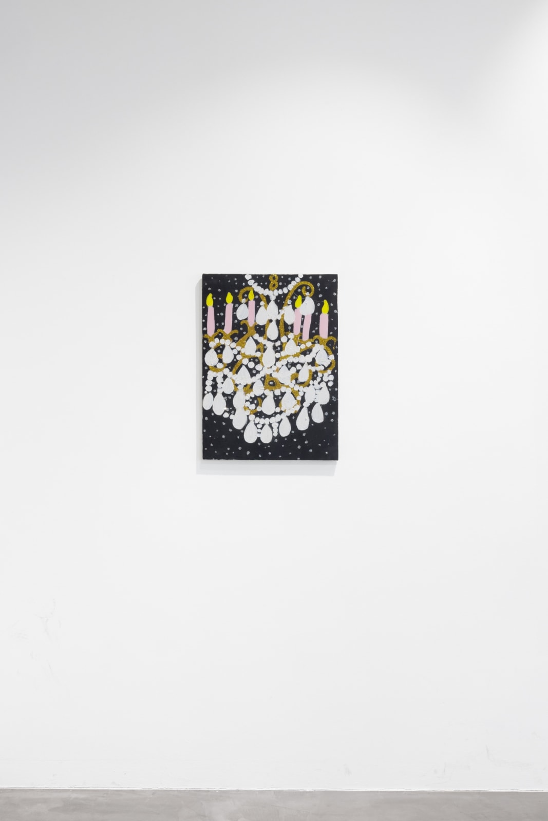 Gabrielle Graessle, lustre, 2024, acrylic and glitter on canvas
