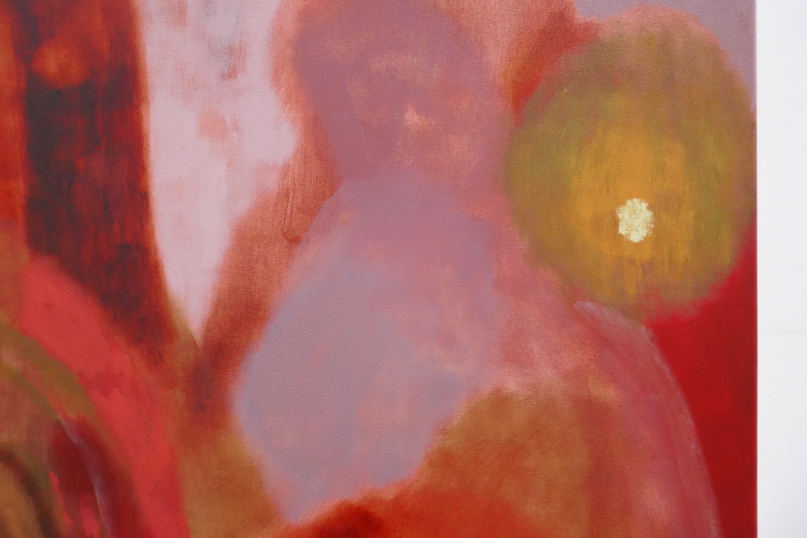 Rhiannon Inman-Simpson, It spills out, oil on canvas, 80 x 100cm, 2025