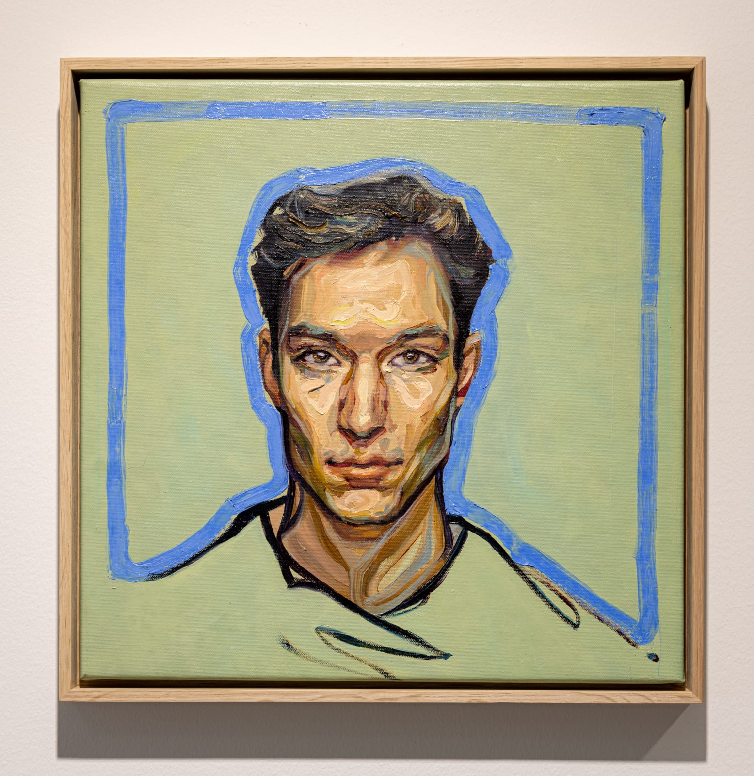 Agnes Grochulska, Midday (Portrait with Blue Outline #4), 2020