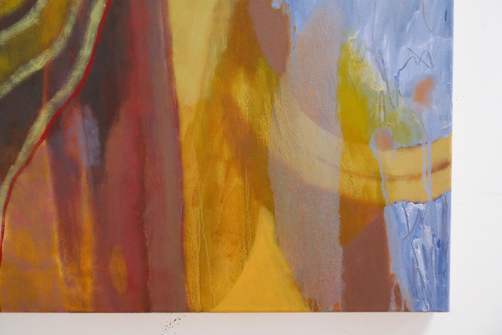 Rhiannon Inman-Simpson, Peeling away, oil on canvas, 80 x 100cm, 2025