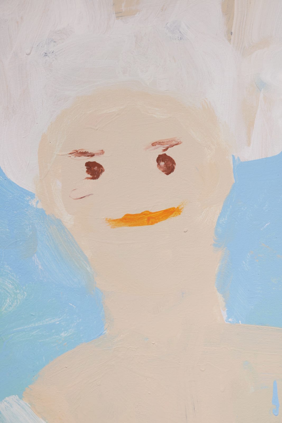 Gabrielle Graessle, marie antoinette by s.c., 2024, acrylic and spray on canvas (diptych)