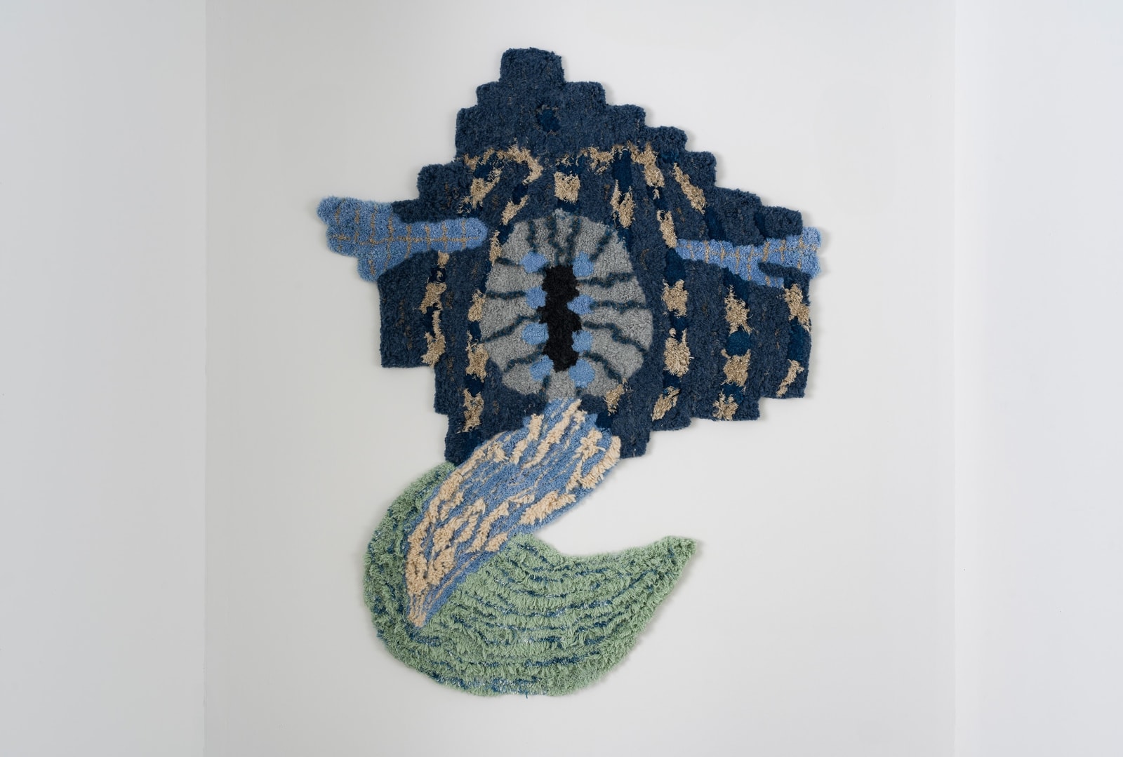 Constanza Camila Kramer Garfias, Xibalbá Level 2, 2022, Tufting, metal eyelets, 165 x 128 x 5 cm, photo credit Maximilian Geuer
