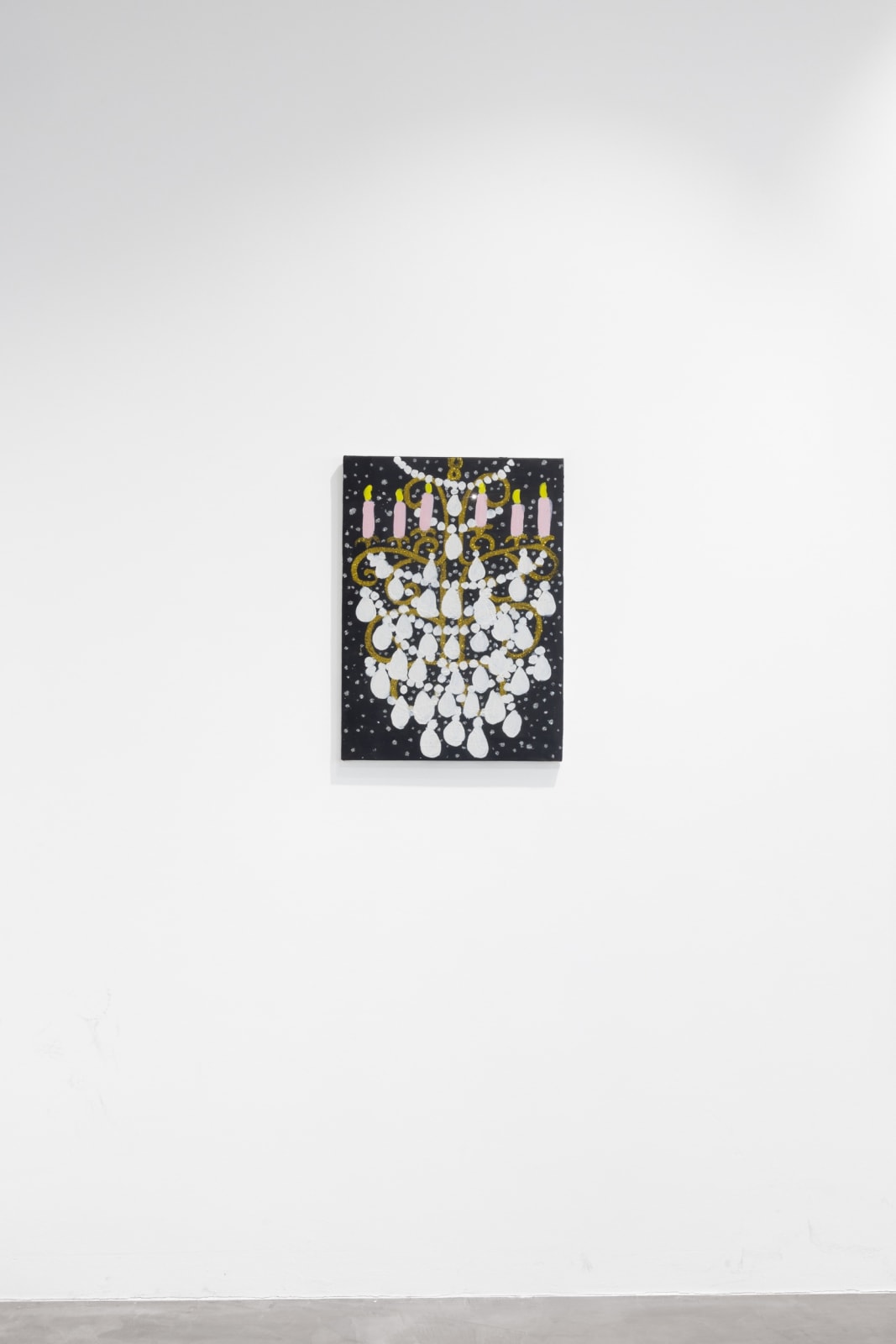 Gabrielle Graessle, lustre, 2024, acrylic and glitter on canvas