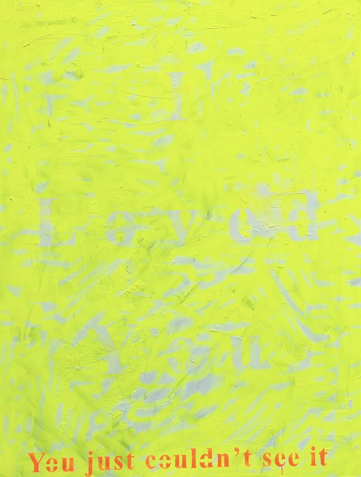 Richie Culver, Fluorescent Yellow - I loved you, 2020
