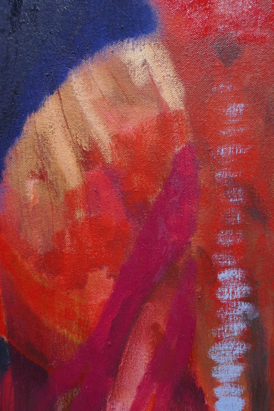 Rhiannon Inman-Simpson, When the shadow walks away oil on canvas, 40 x 50cm, 2025