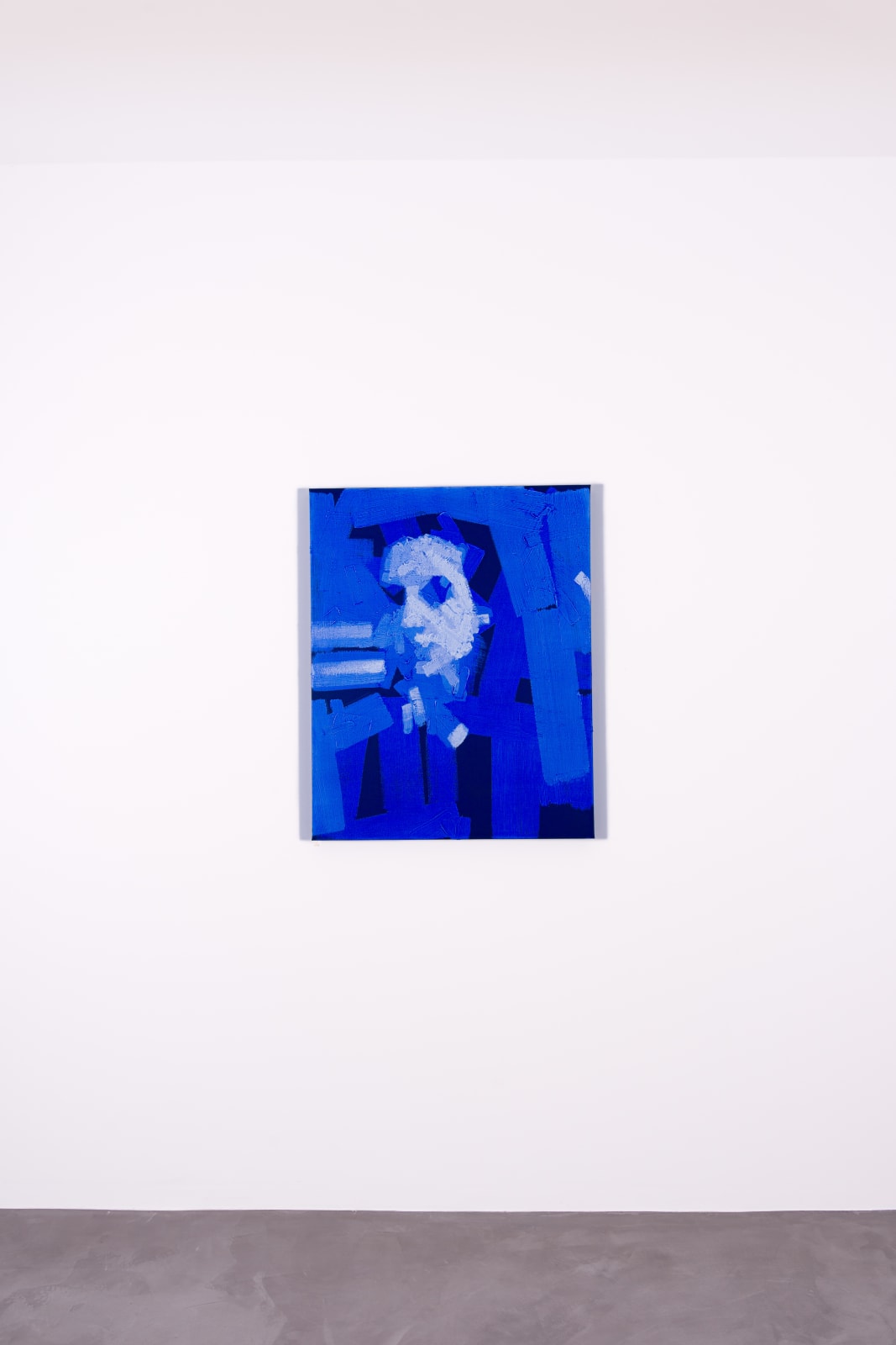 Patrick Tresset, 30 year old woman in blue, 2023