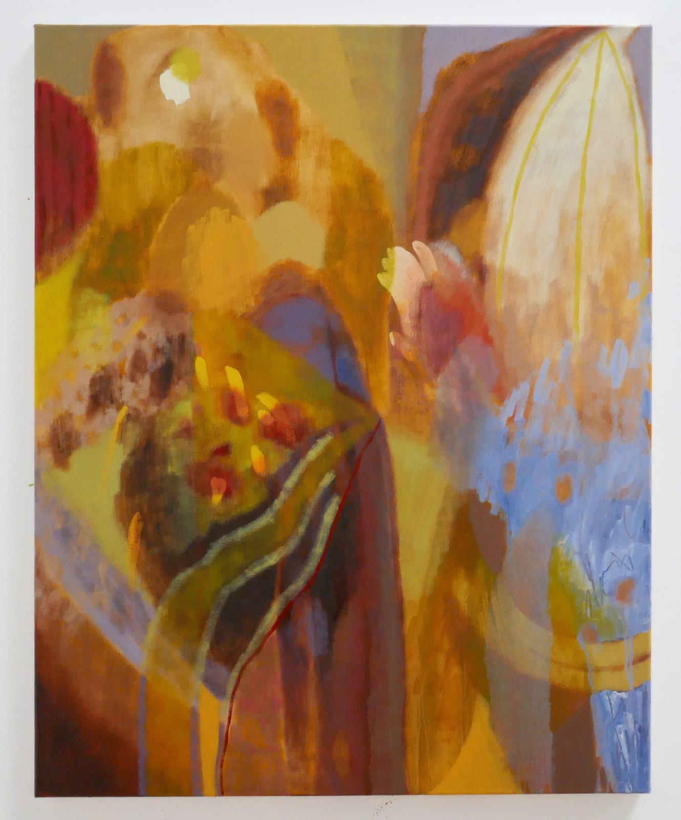 Rhiannon Inman-Simpson, Peeling away, oil on canvas, 80 x 100cm, 2025