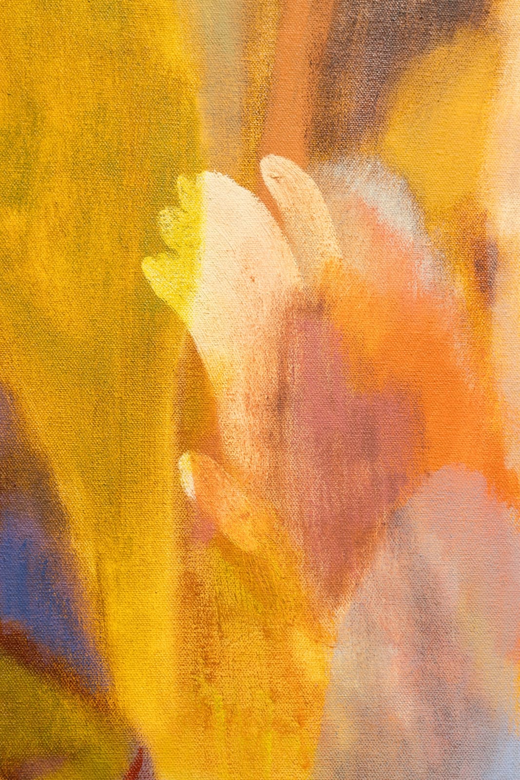 Rhiannon Inman-Simpson, Peeling away, oil on canvas, 80 x 100cm, 2025