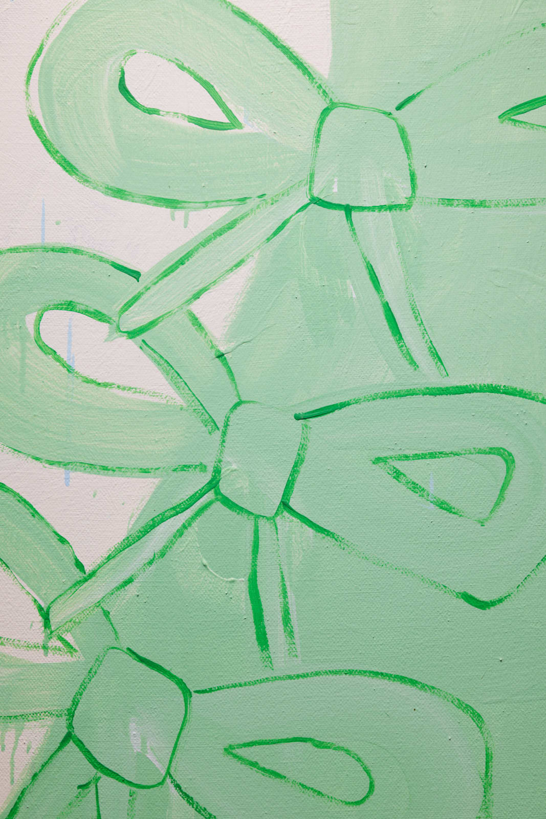 Gabrielle Graessle, manuel blahnik shoes, 2024, acrylic and spray on canvas