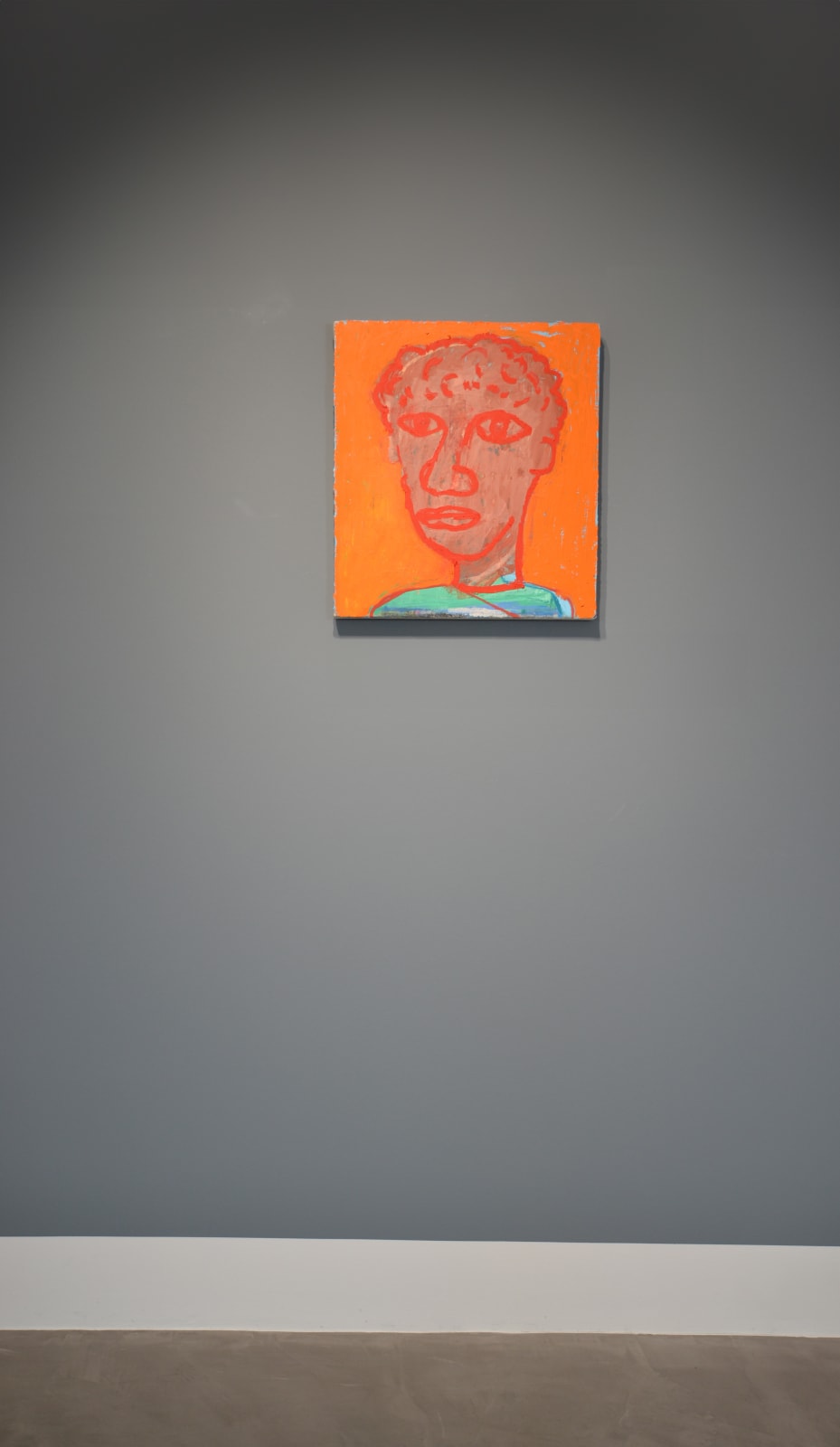 Enrico Riley, Portrait Head: Orange Man, 2013
