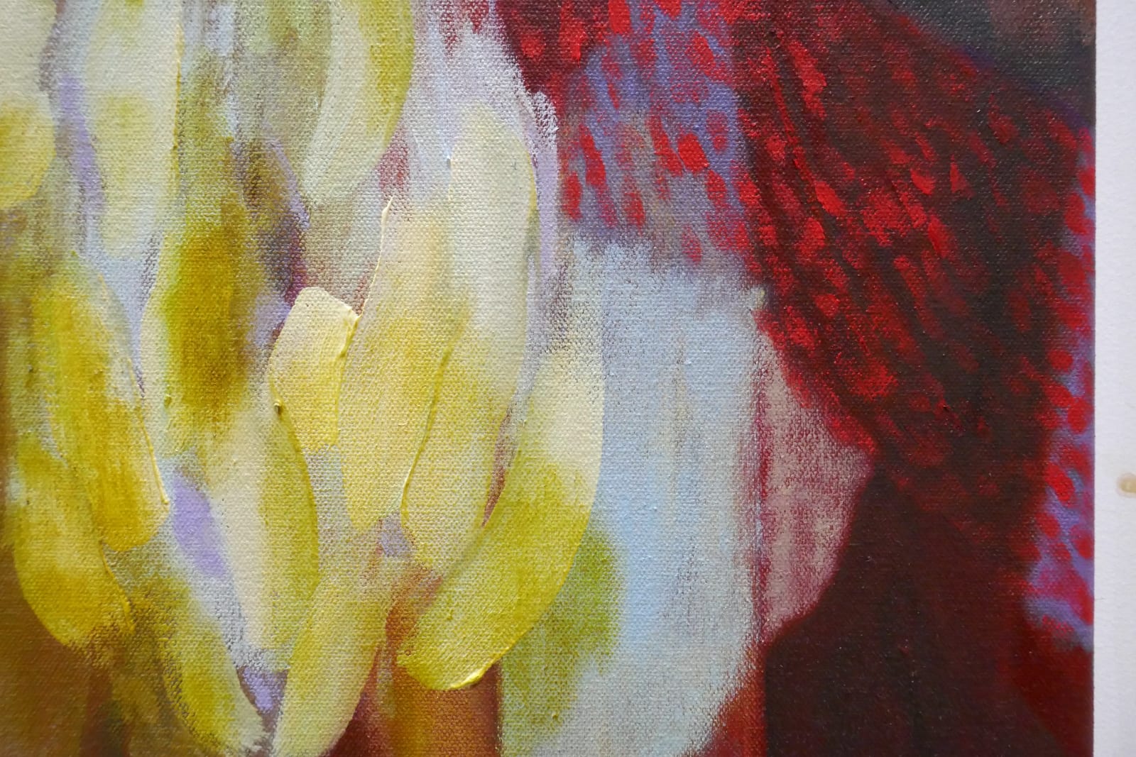Rhiannon Inman-Simpson, Inside ribs I hold it, oil on canvas, 40 x 50cm, 2025
