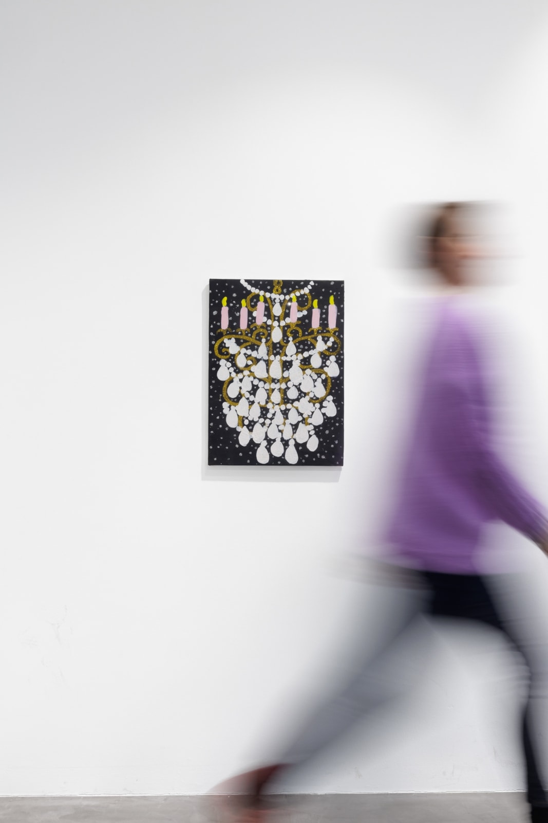 Gabrielle Graessle, lustre, 2024, acrylic and glitter on canvas