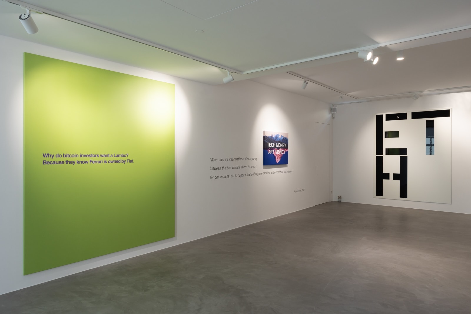 Rulton Fyder, TECH MONEY VS ART MONEY, 2021