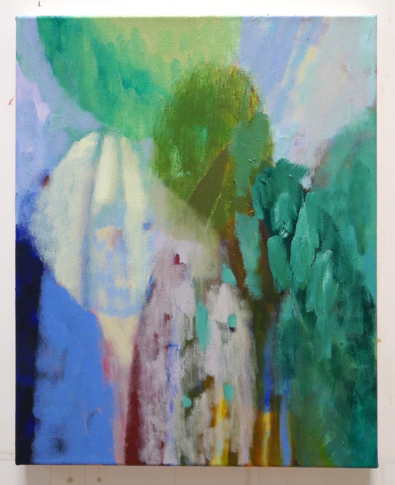 Rhiannon Inman-Simpson, Into the tipping edge, oil on canvas, 40 x 50cm, 2025