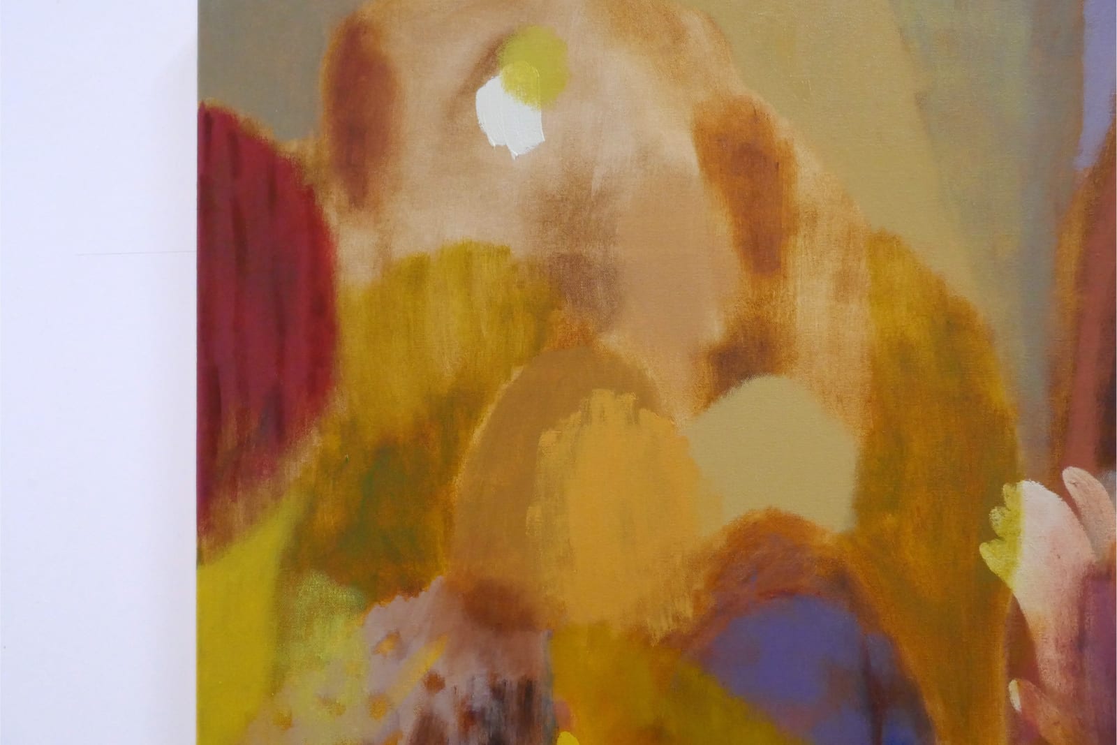 Rhiannon Inman-Simpson, Peeling away, oil on canvas, 80 x 100cm, 2025