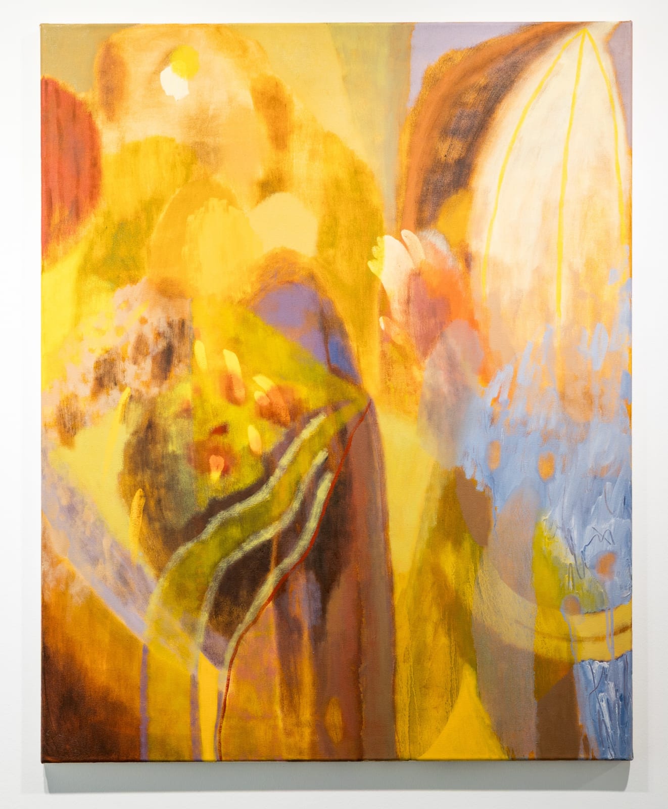 Rhiannon Inman-Simpson, Peeling away, oil on canvas, 80 x 100cm, 2025