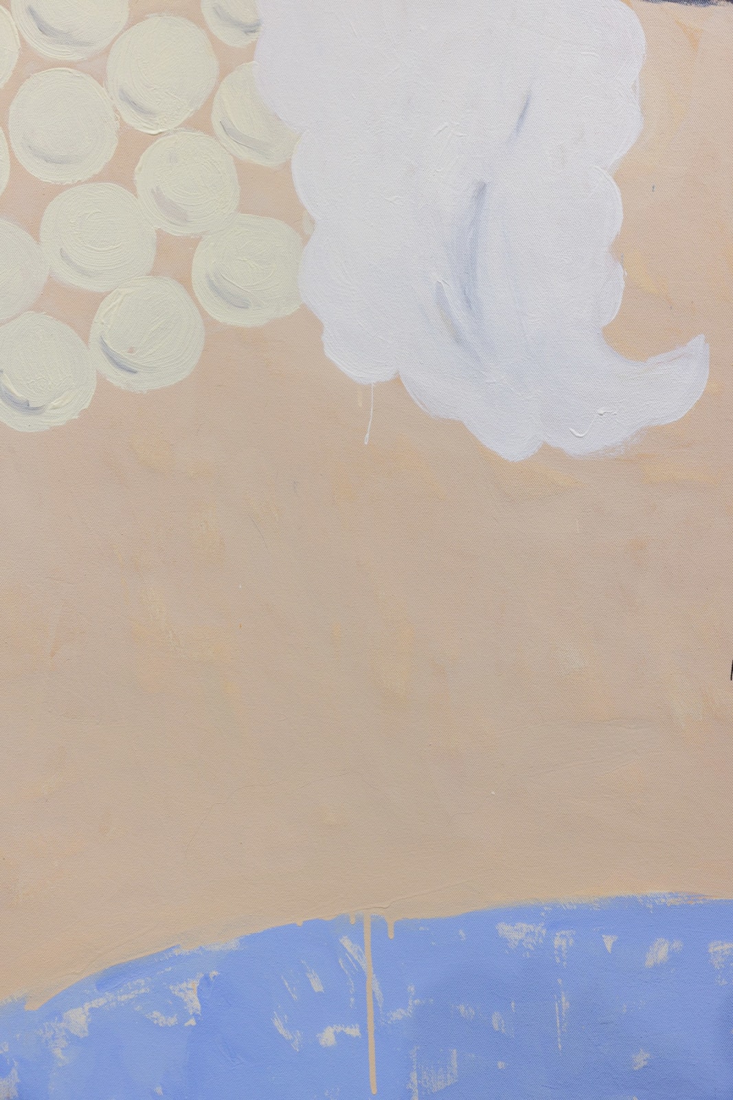Gabrielle Graessle, natural pearl, 2025, acrylic and glitter on canvas (diptych) - Detail