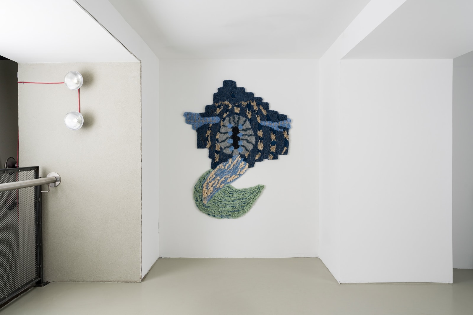 Constanza Camila Kramer Garfias, Xibalbá Level 2, 2022, Tufting, metal eyelets, 165 x 128 x 5 cm, photo credit Maximilian Geuer