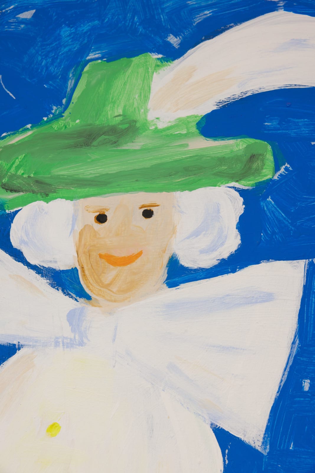 Gabrielle Graessle, marie-antoinette hunting, 2025, acrylic and spray on canvas