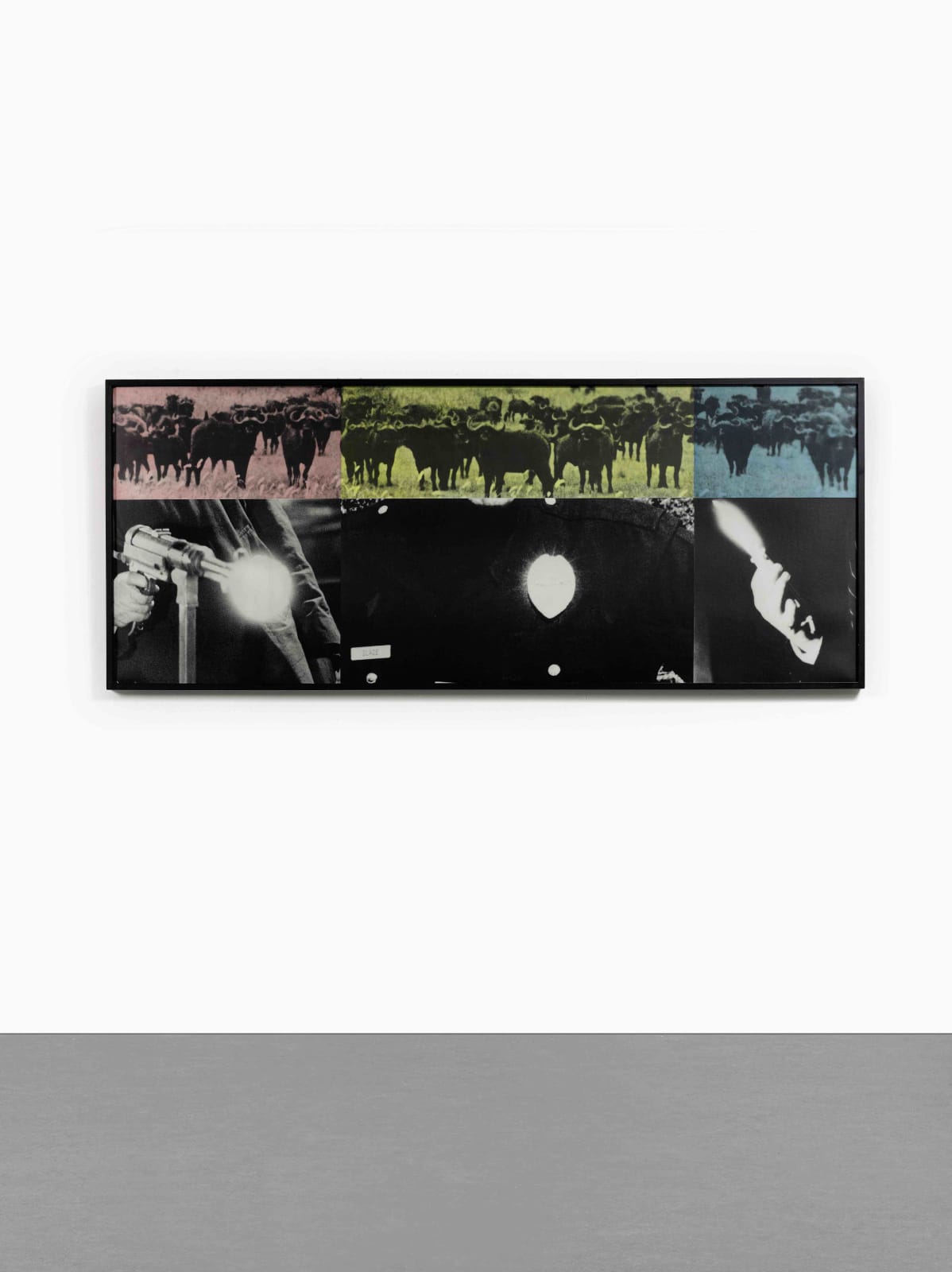 John Baldessari, Gun / Badge / Knife, 1988