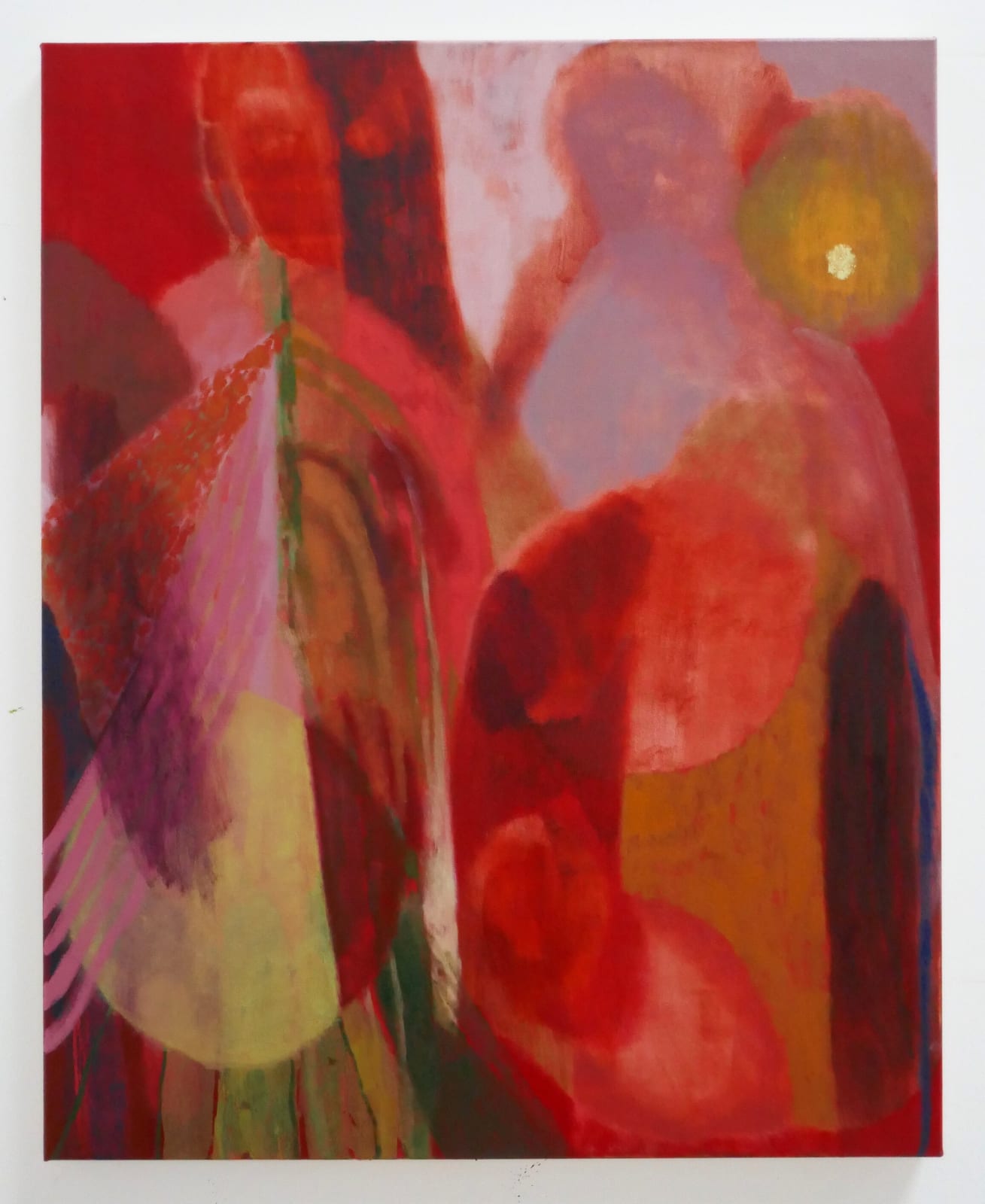 Rhiannon Inman-Simpson, It spills out, oil on canvas, 80 x 100cm, 2025