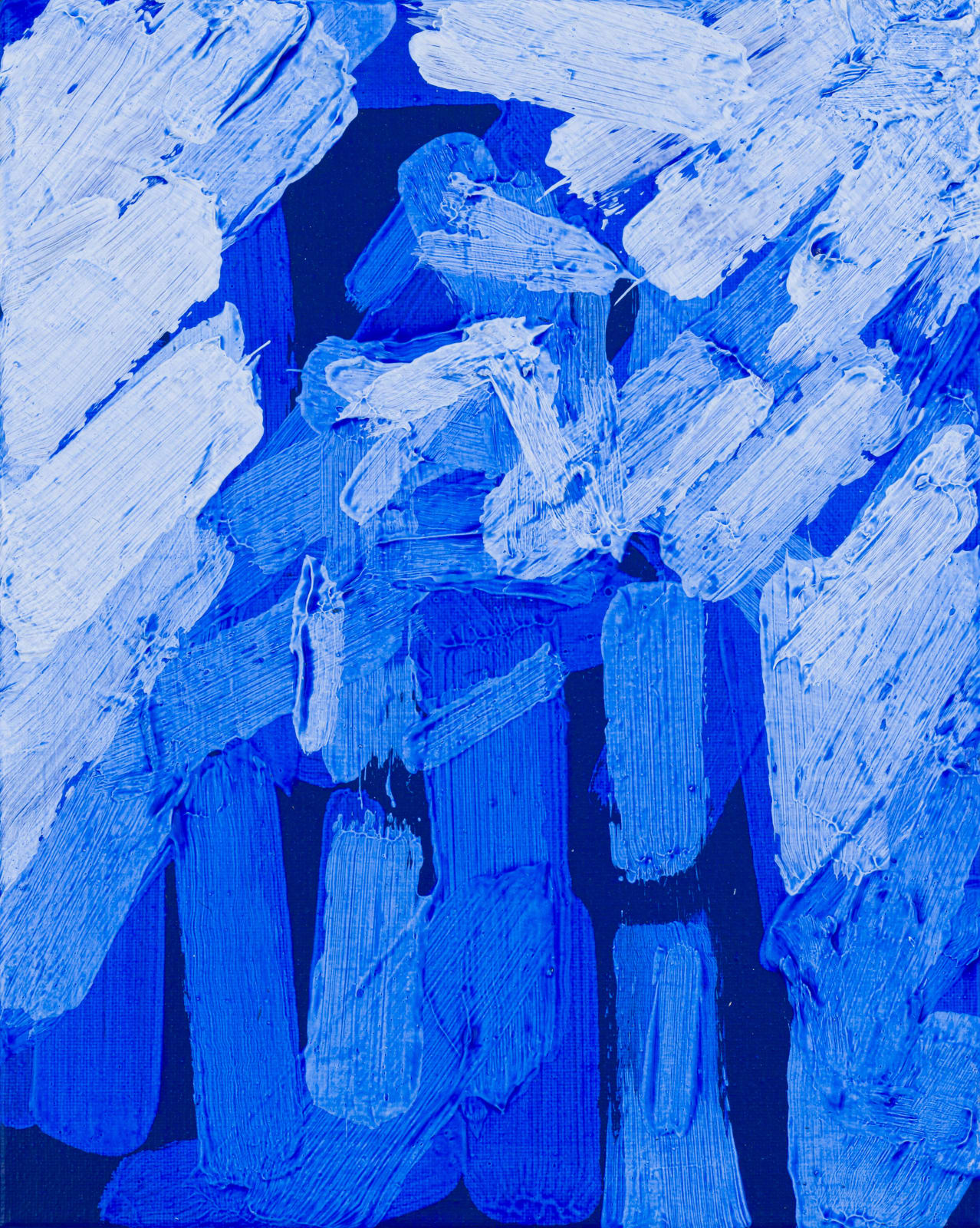 Patrick Tresset, Study for a 24 year old young woman in blue, 2023