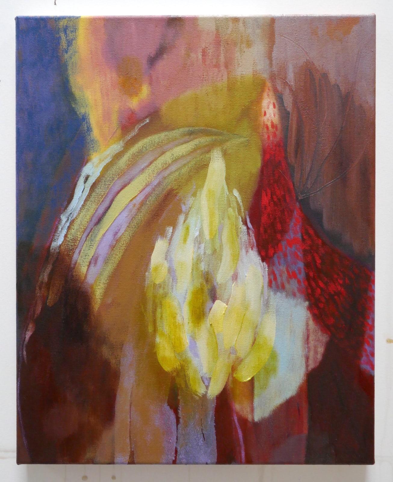 Rhiannon Inman-Simpson, Inside ribs I hold it, oil on canvas, 40 x 50cm, 2025
