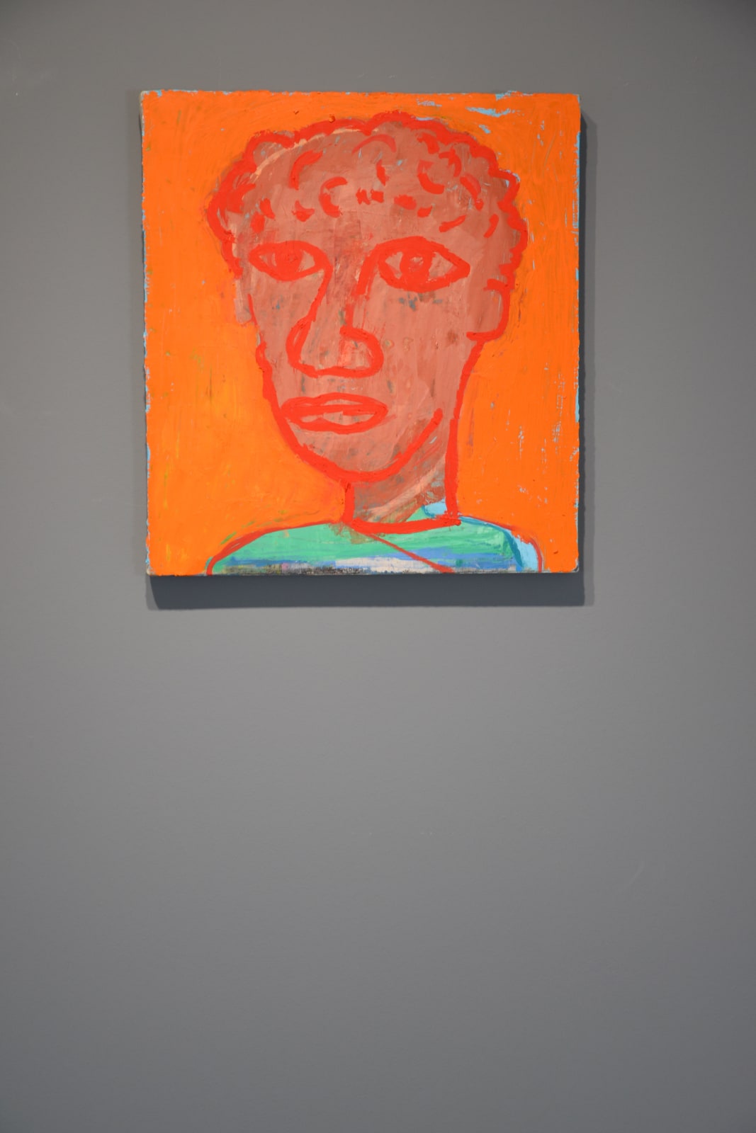 Enrico Riley, Portrait Head: Orange Man, 2013