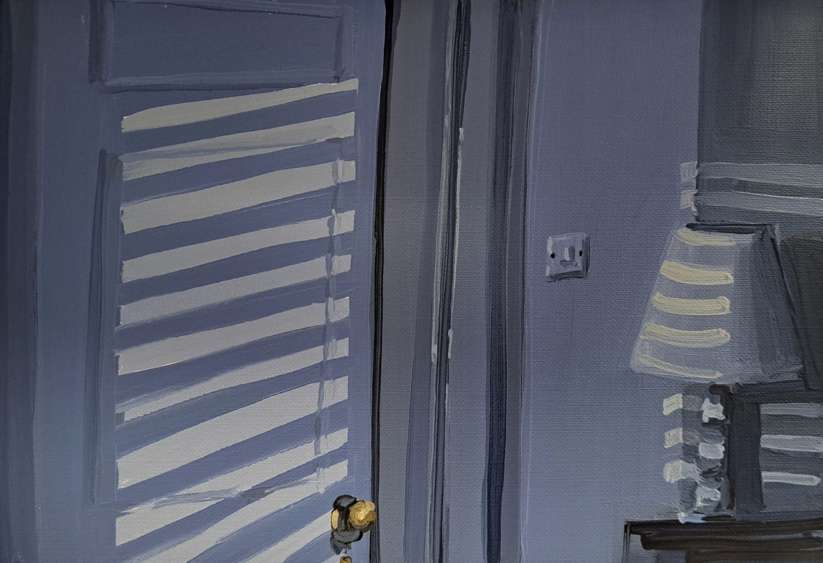 Ciara Roche, Bathroom Door at Night , 2025