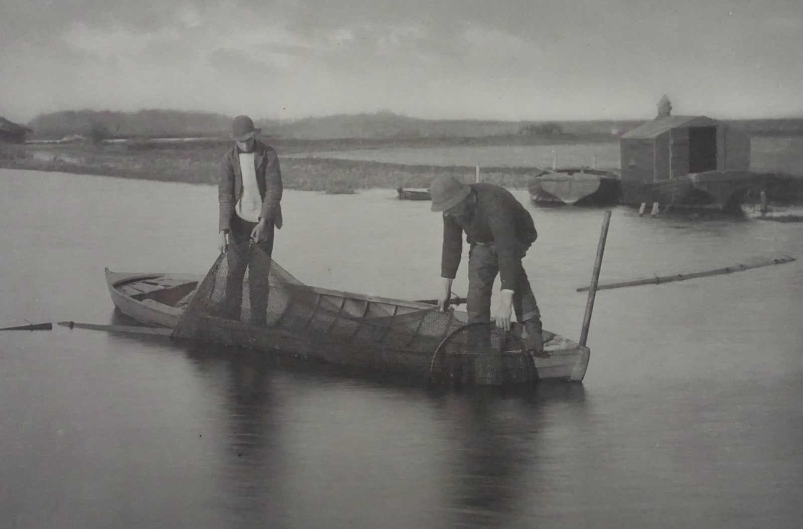 P. H. Emerson, Taking up the Eel-Net