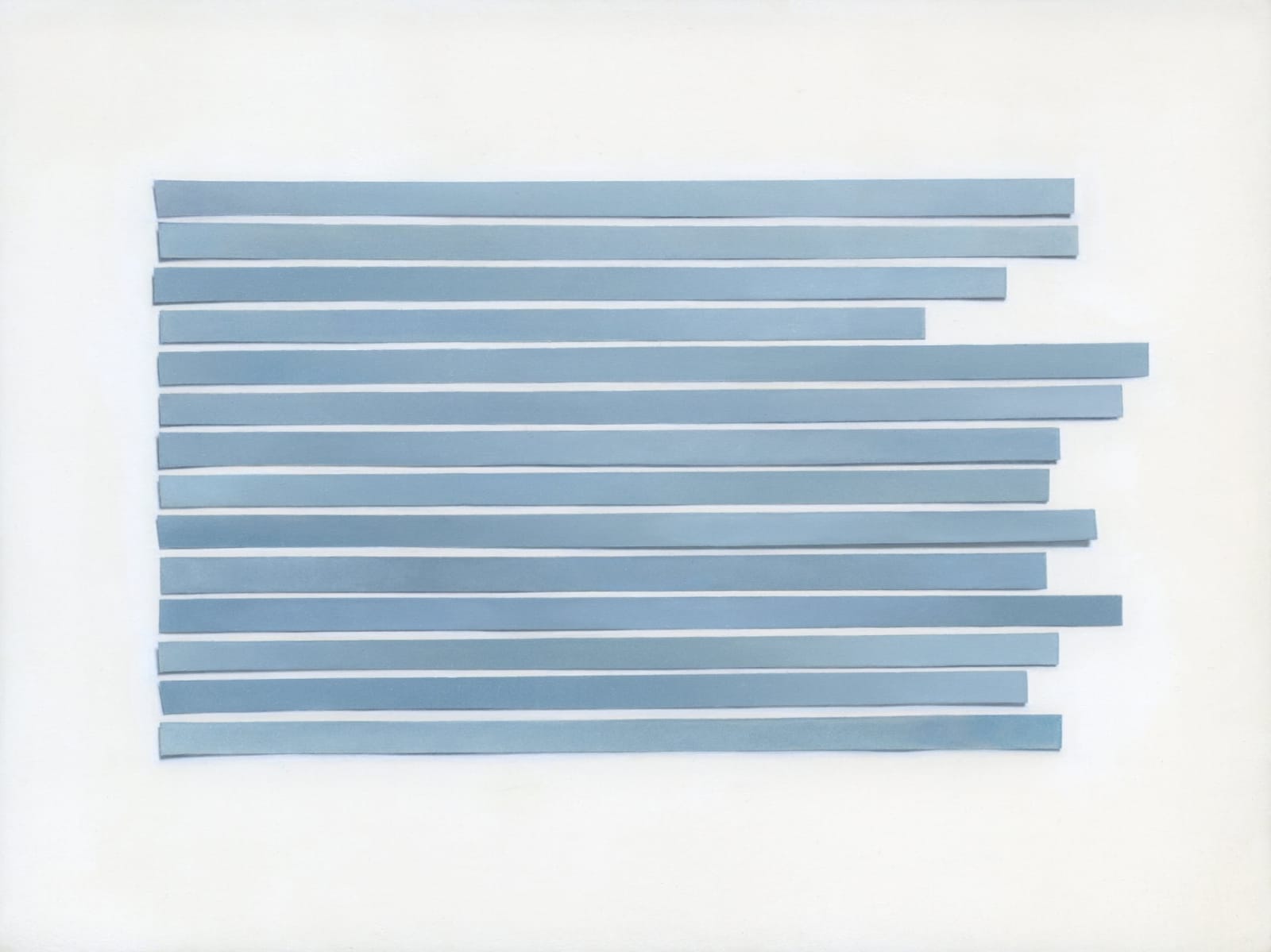 Claire Kerr, Blue Paper Strips, 2025