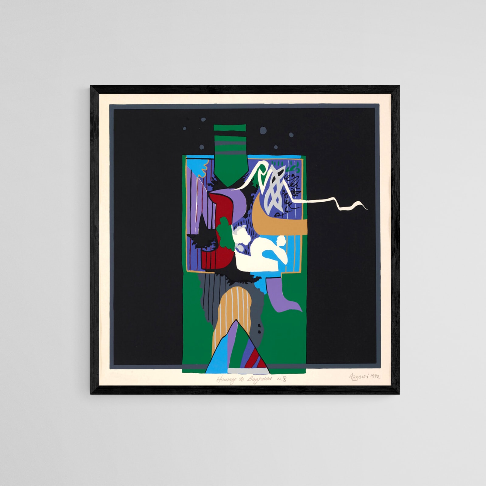 Dia Azzawi, Homage to Baghdad VIII, 1982