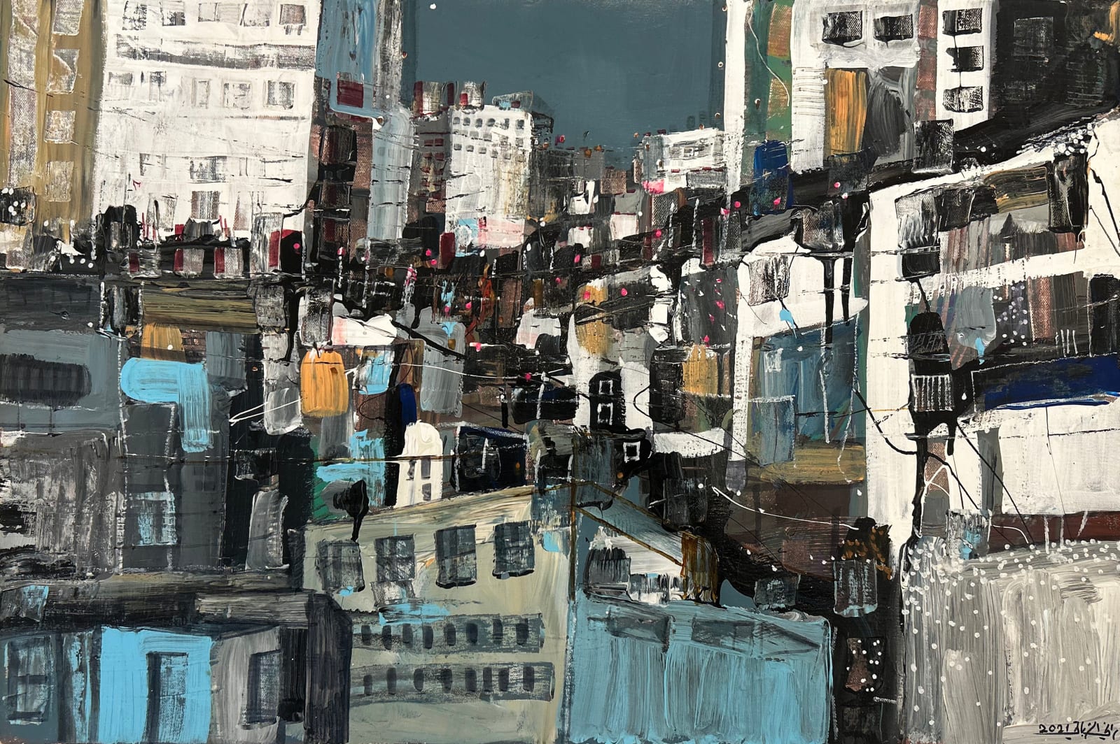Rani Sharabati, Camp Scene I, 2021