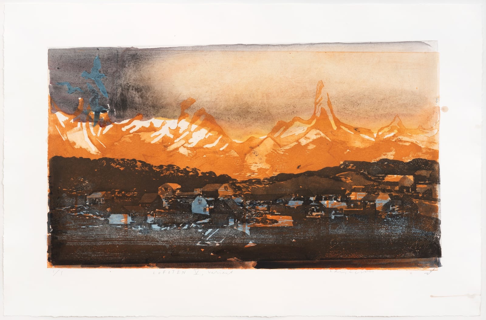 HM Queen Sonja and Lars Lerin, Lofoten V variant, 2022