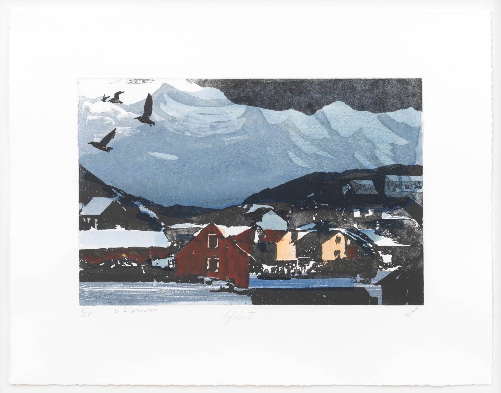 HM Queen Sonja and Lars Lerin, Lofoten II, 2022