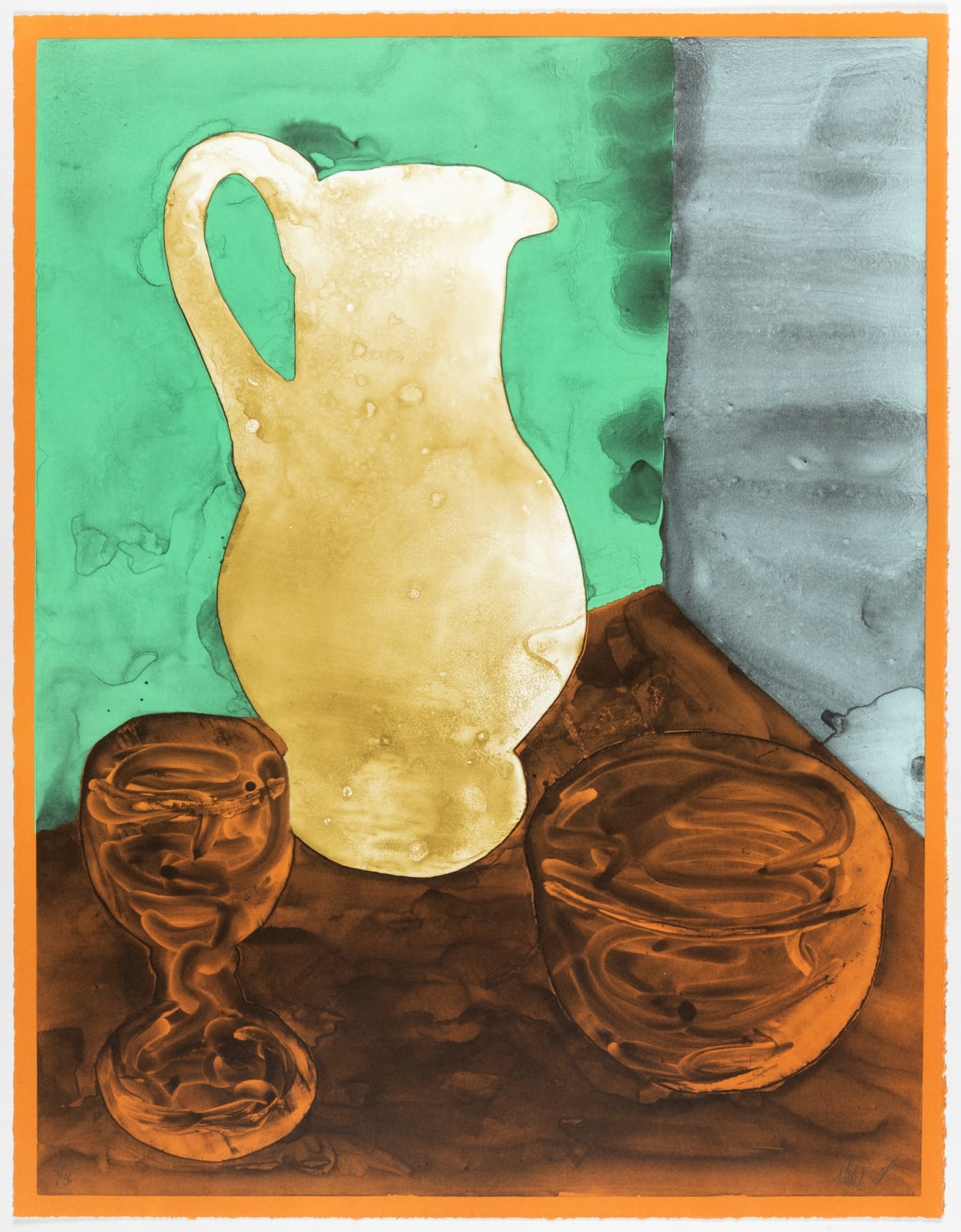 HM Queen Sonja and Håvard Homstvedt, Uten tittel (gul mugge), 2022