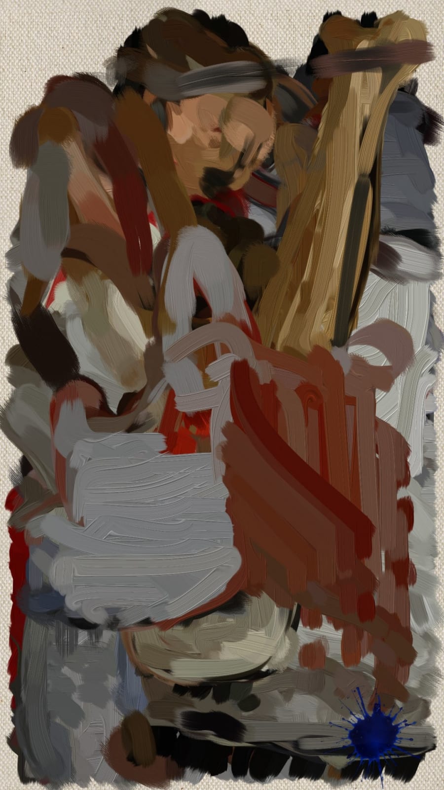 Clive McCarthy, Arrangement in Red, Pink and Purple (after Auerbach) M.E.H., 2024