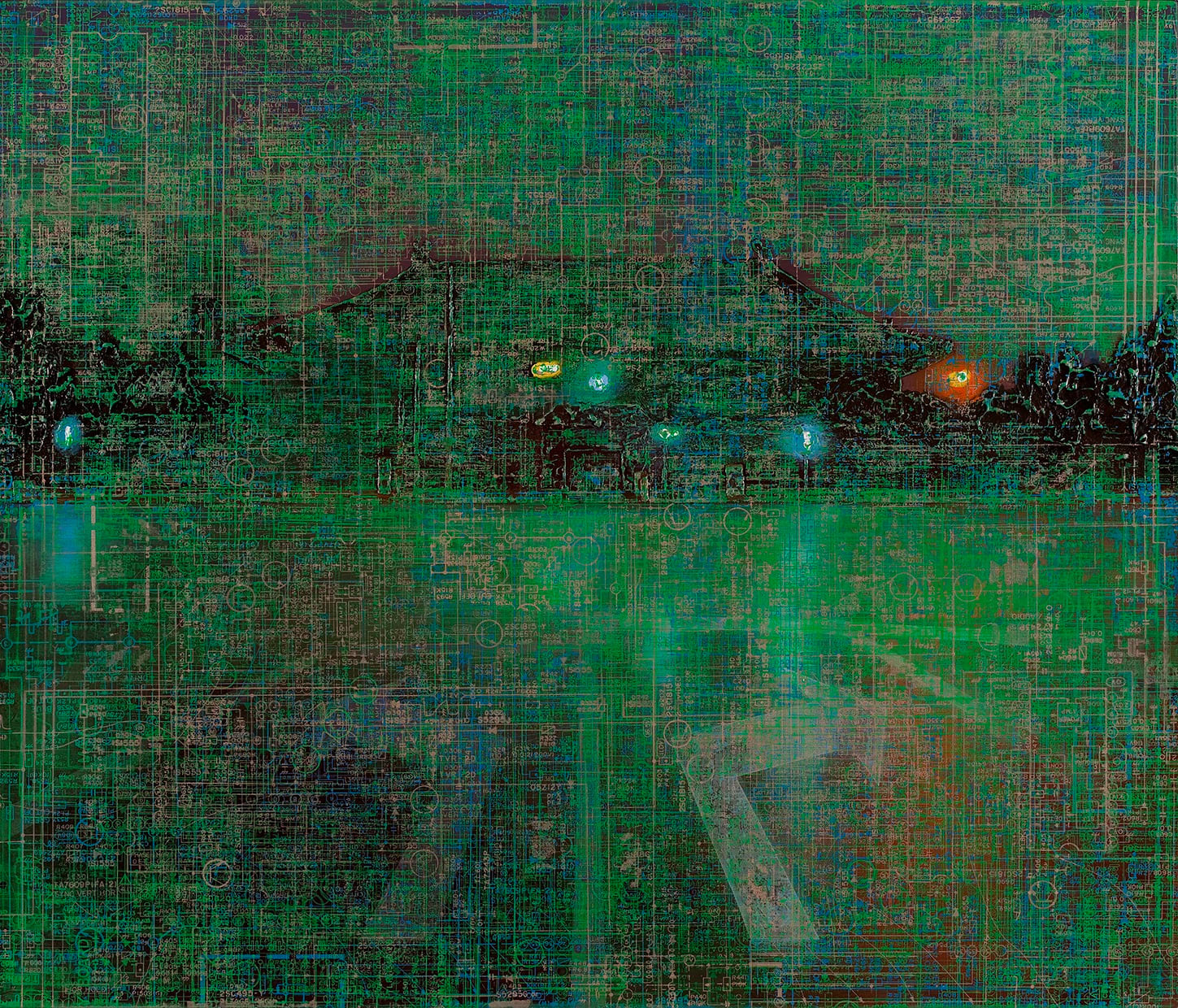 WEN Zhongyan, Jingshan Back Street T-junction 2009.1.16 (景山后街丁字路口2009.1.16), 2010