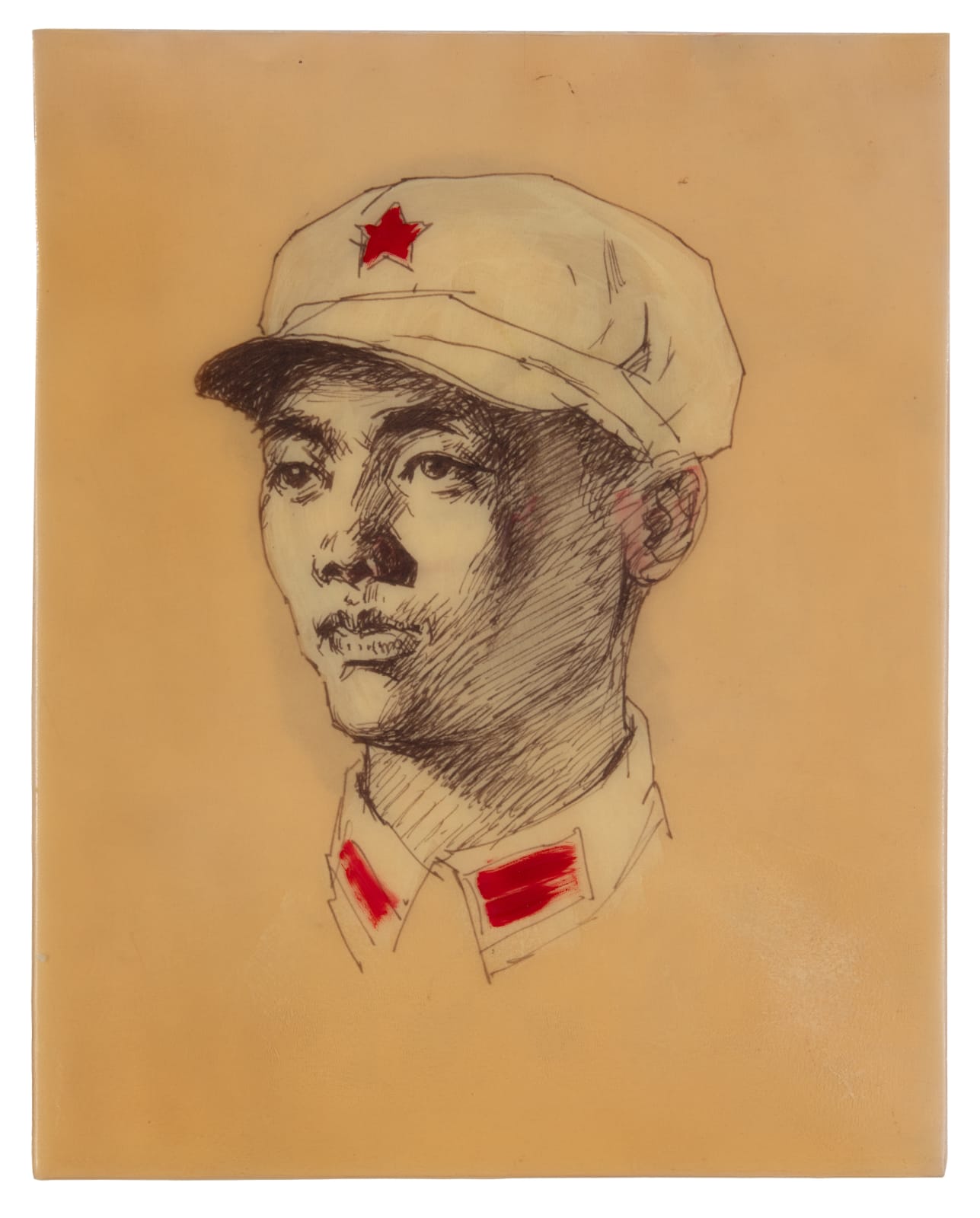 Hung Liu, Untitled (Army Portraits), 2014