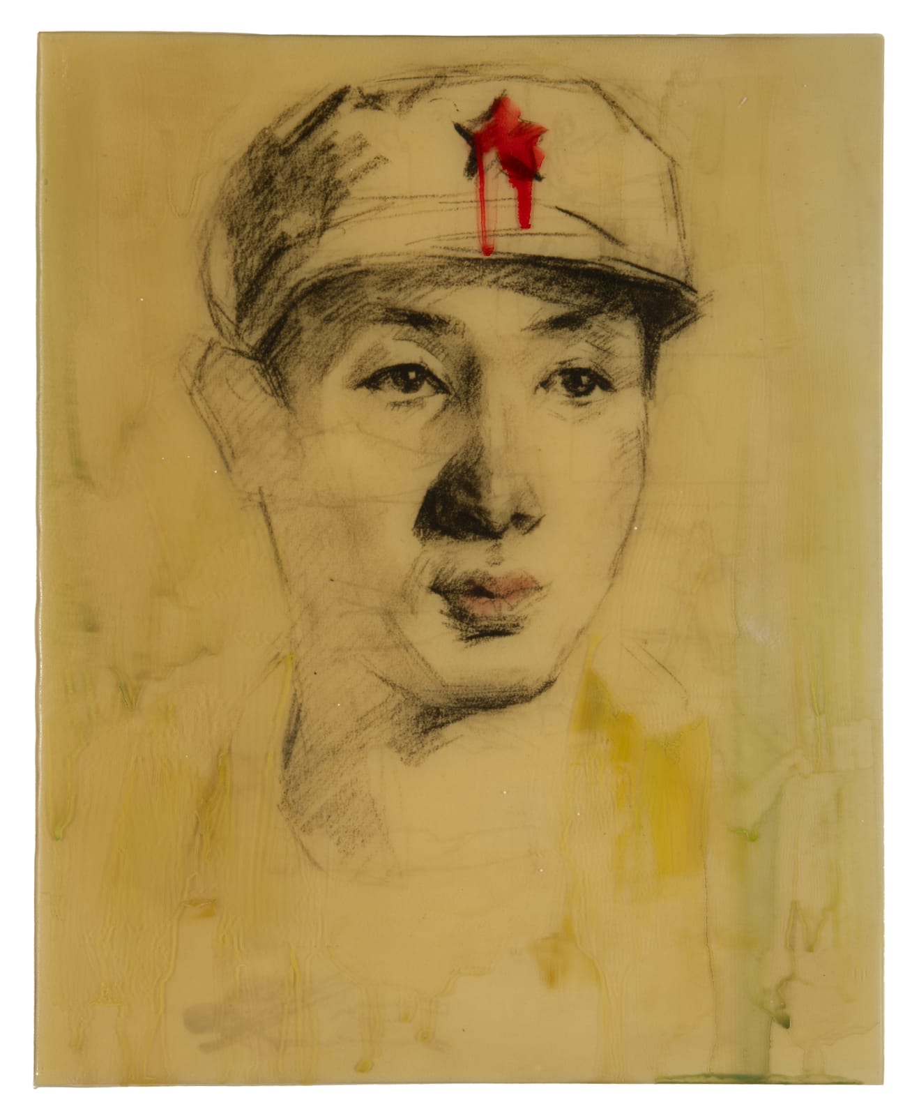 Hung Liu, Portrait No. 6 (Army Portraits), 2014