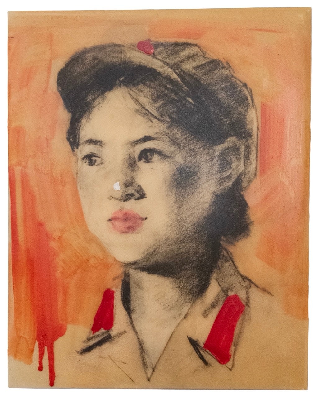 Hung Liu, Untitled (Army Portraits), 2014