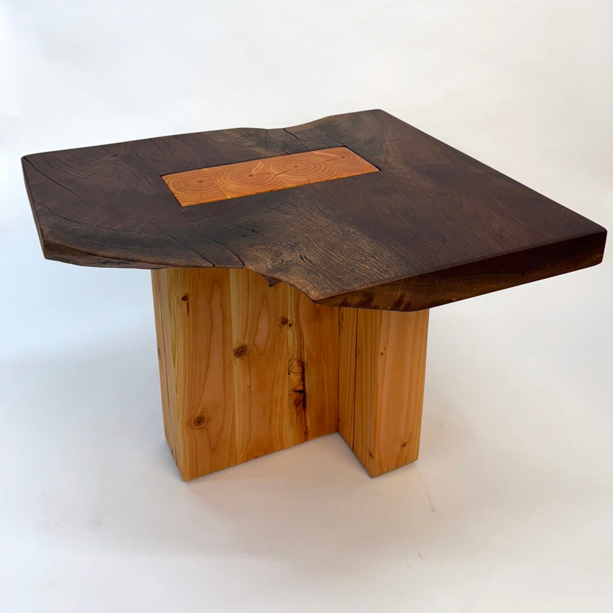 Jonathan Anzalone, Walnut Side Table, 2025