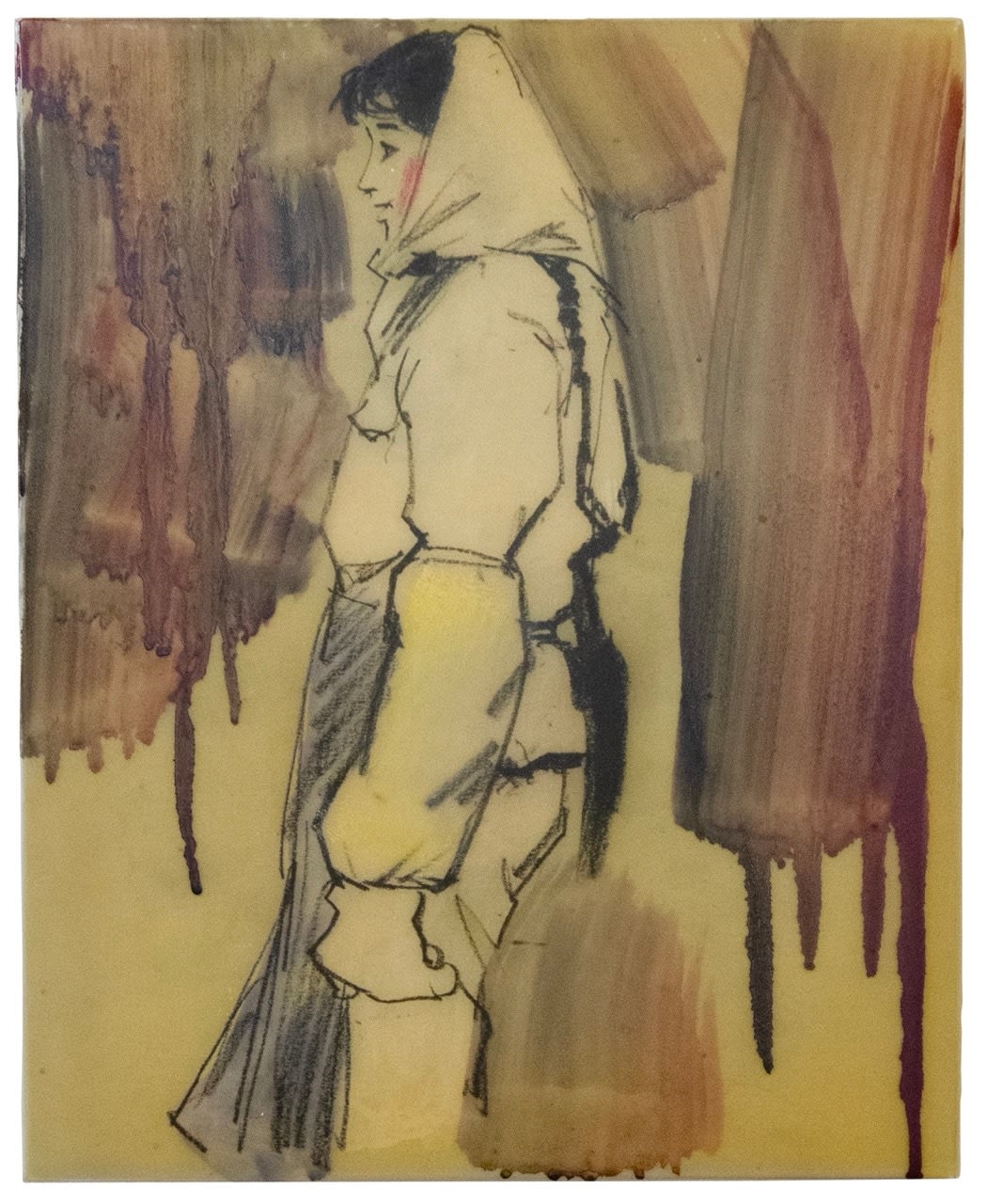 Hung Liu, Portrait No. 23 (Factory Portraits), 2014