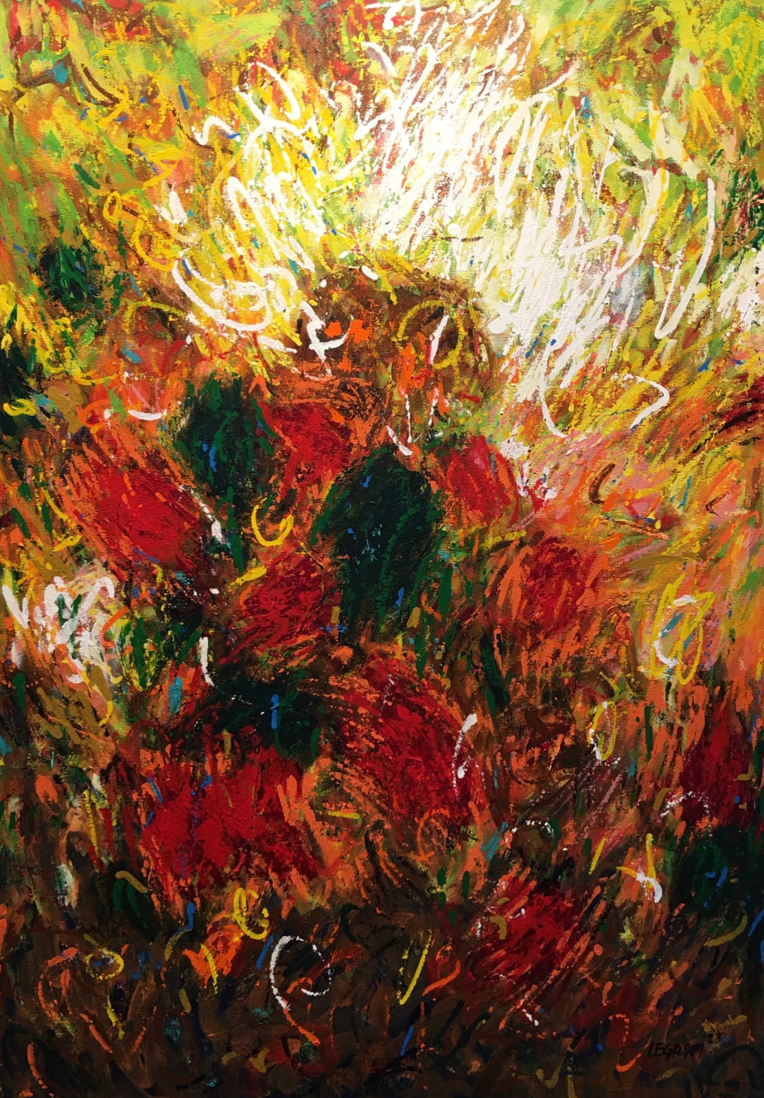 Raymond Legaspi, Amorsolo's Little Girl by the Shade, 2023