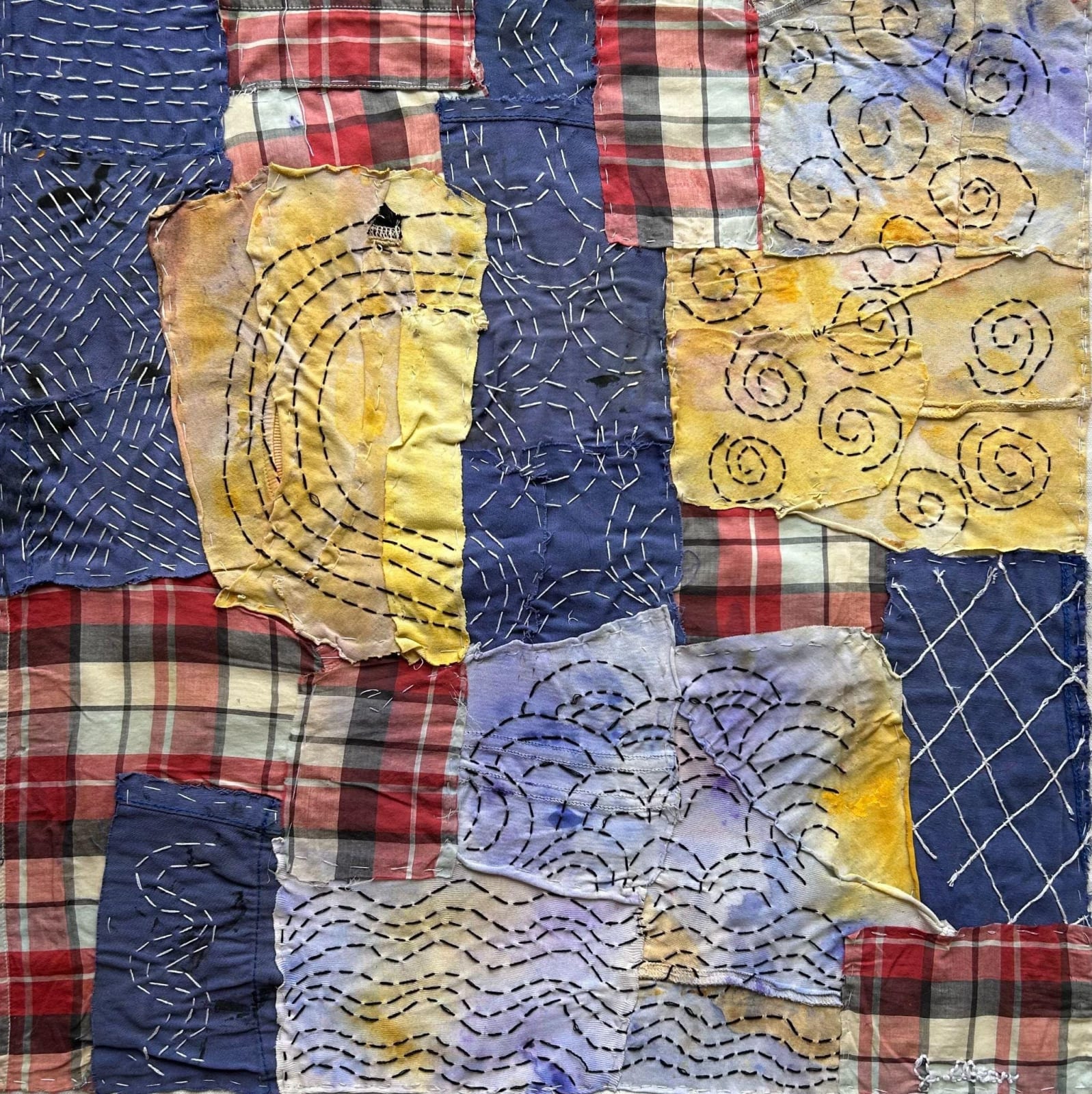 Jenny Abear, Blue and Yellow, 2024