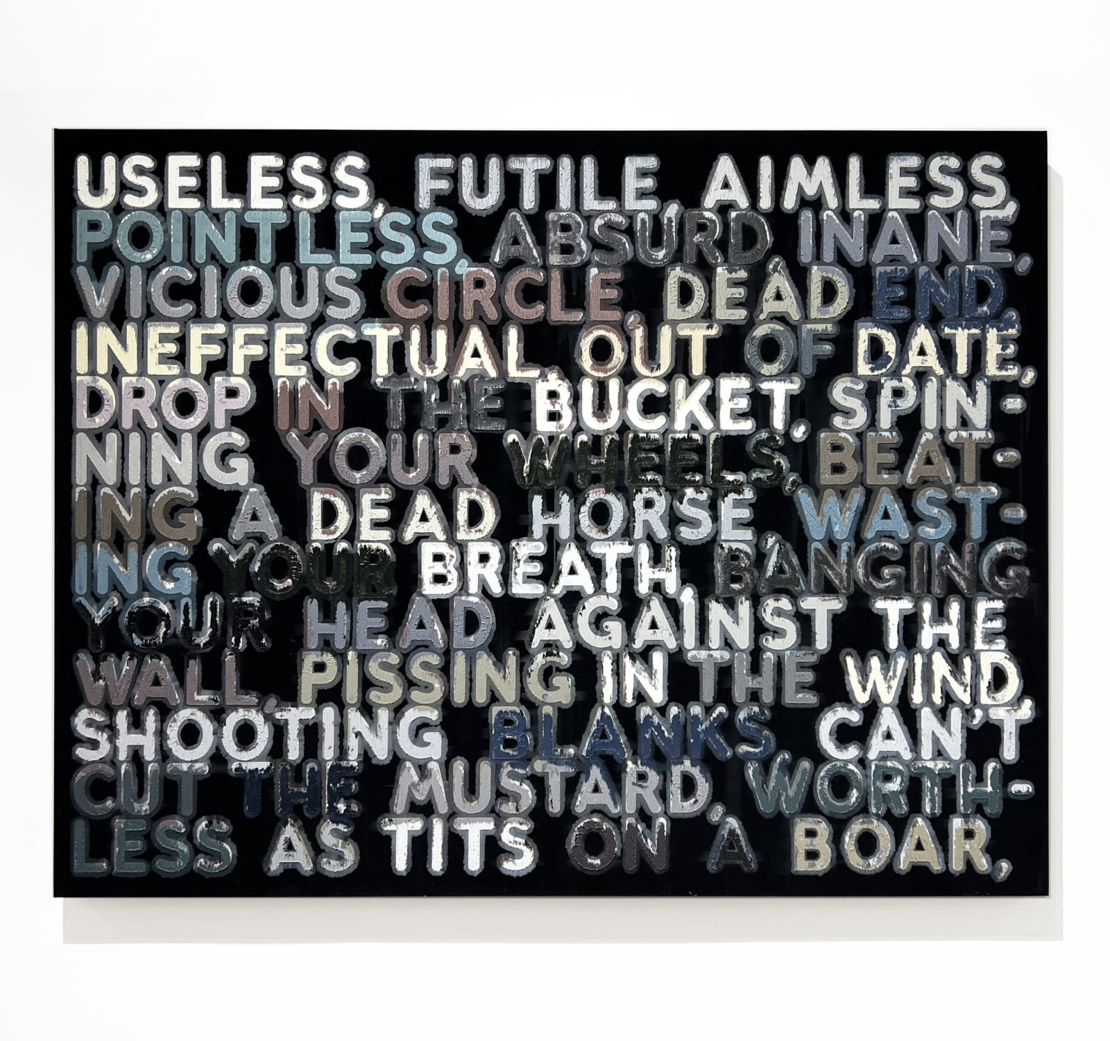 Mel Bochner, Useless, 2006