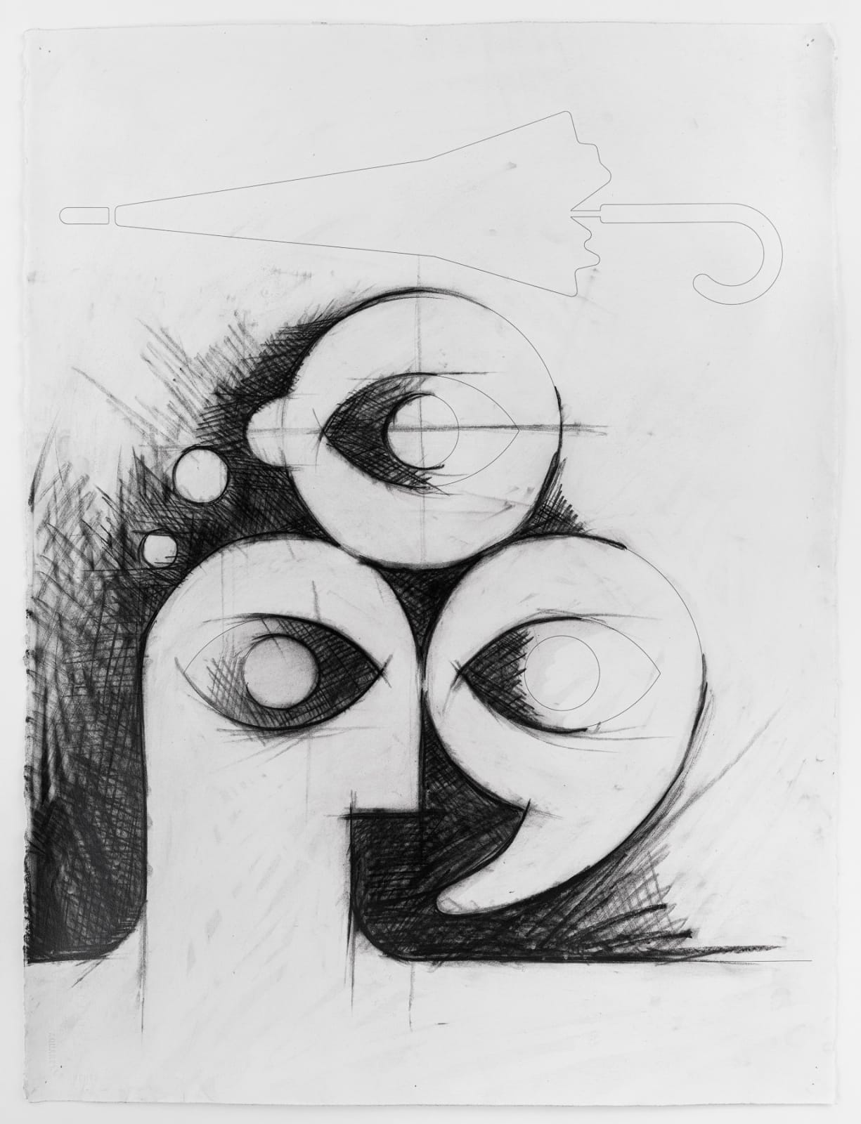 Ryan McGinness, Charcoal Drawing 68, 2023