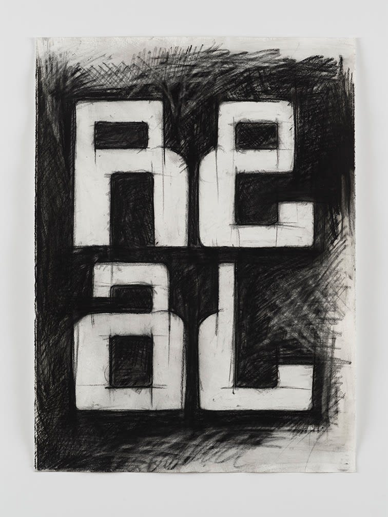 Ryan McGinness, Charcoal Drawing 38, 2022