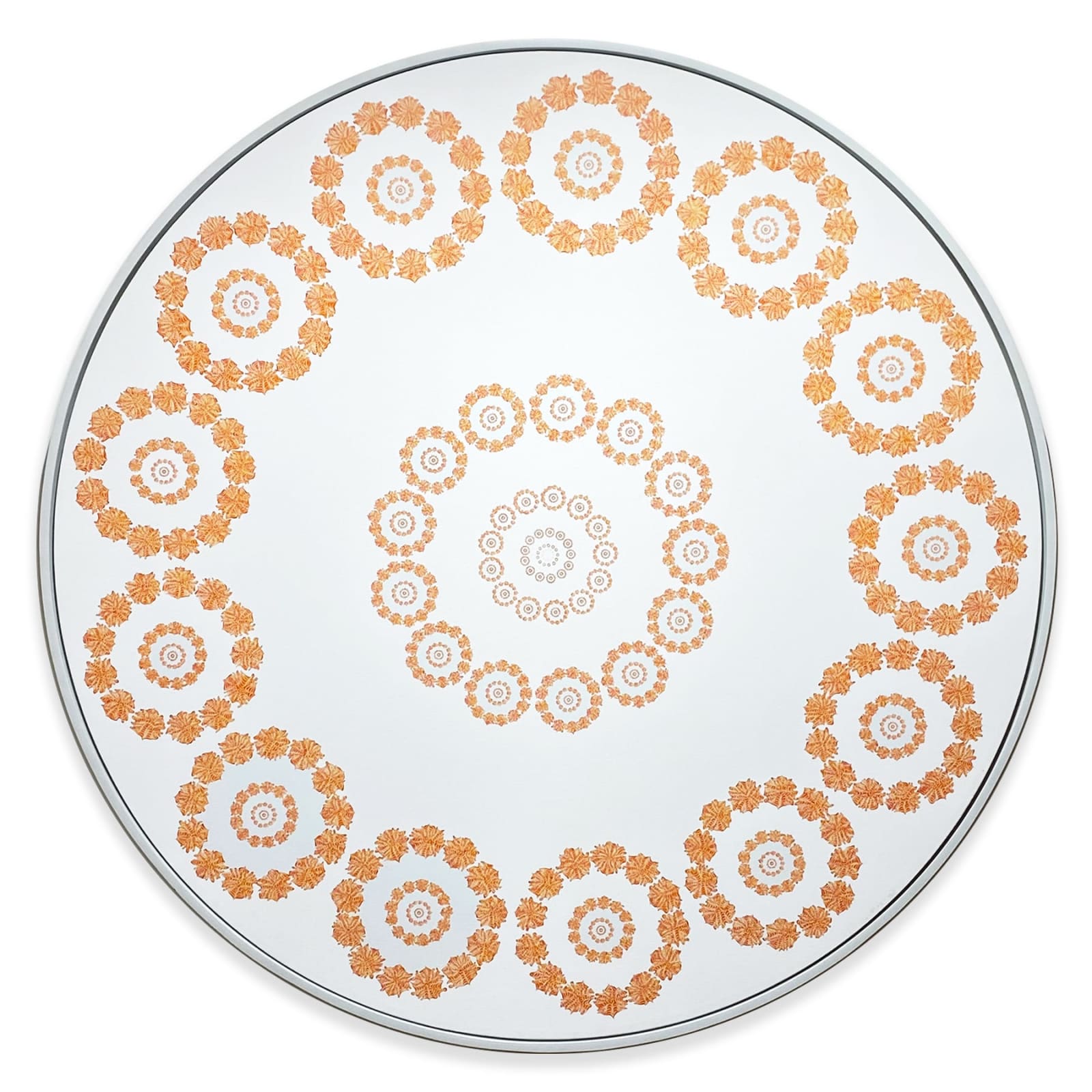 Kelsey Brookes, Recursion (Orange on White), 2017