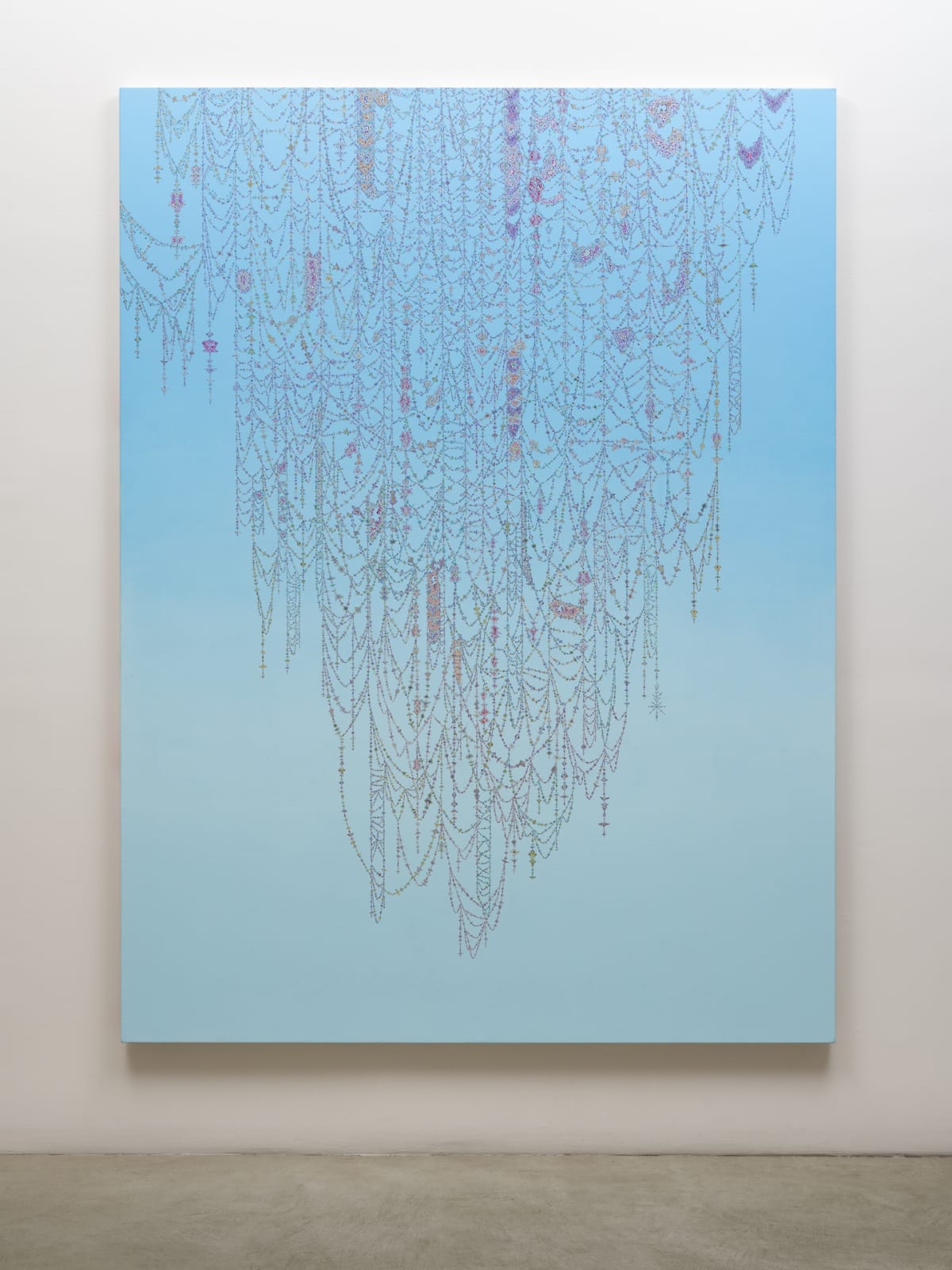 Kelsey Brookes, Veil (Medium Blue to Light Blue), 2019